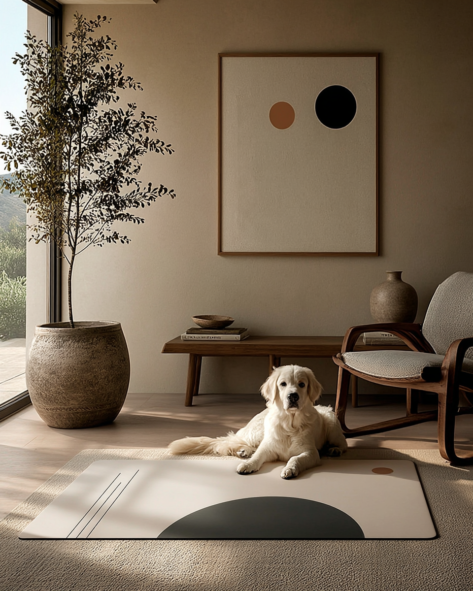 Wabi Linea linen feeding mat — editorial feature image
